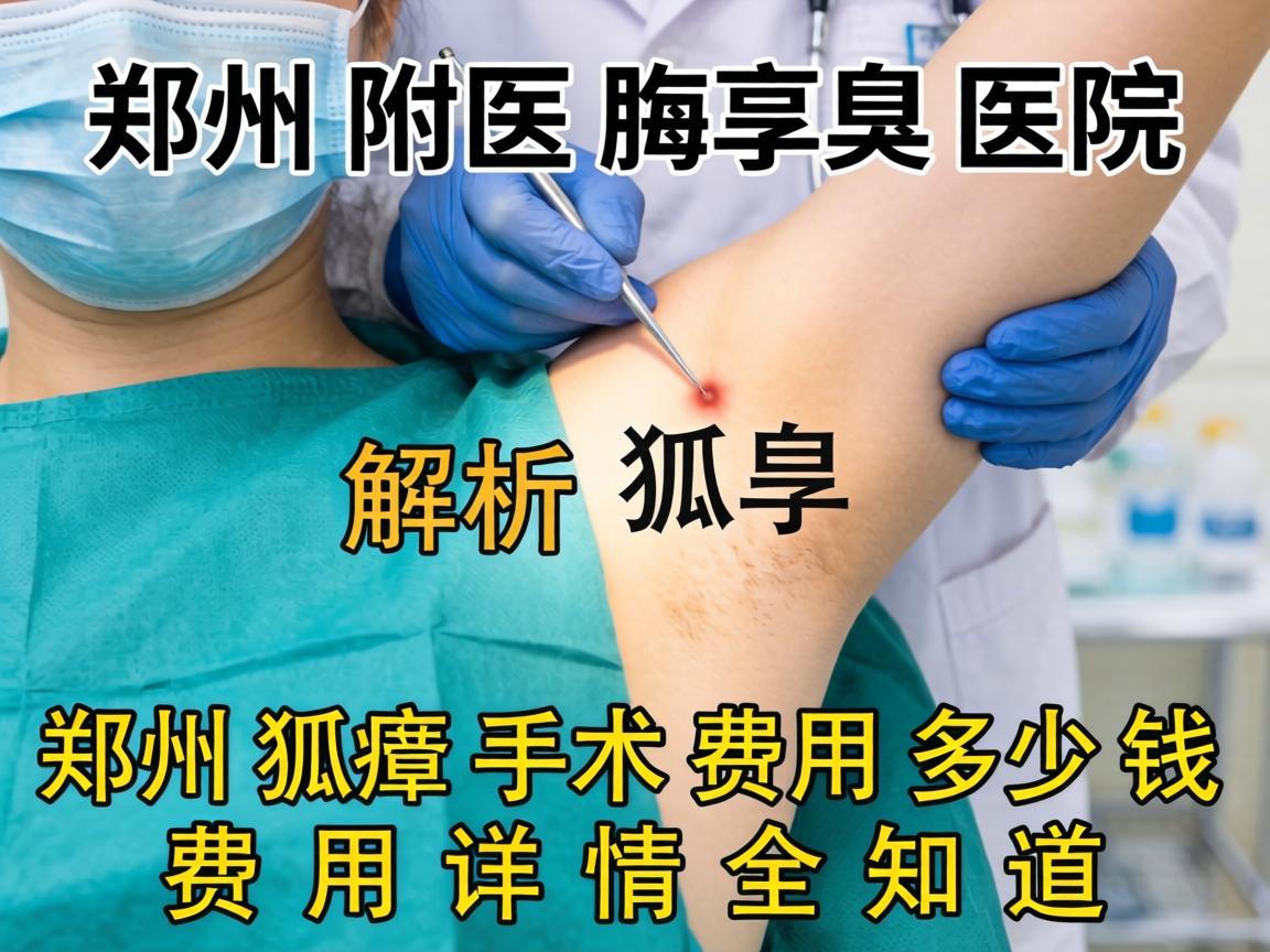郑州附医腋臭医院解析，郑州狐臭手术费用多少钱，费用详情全知道
