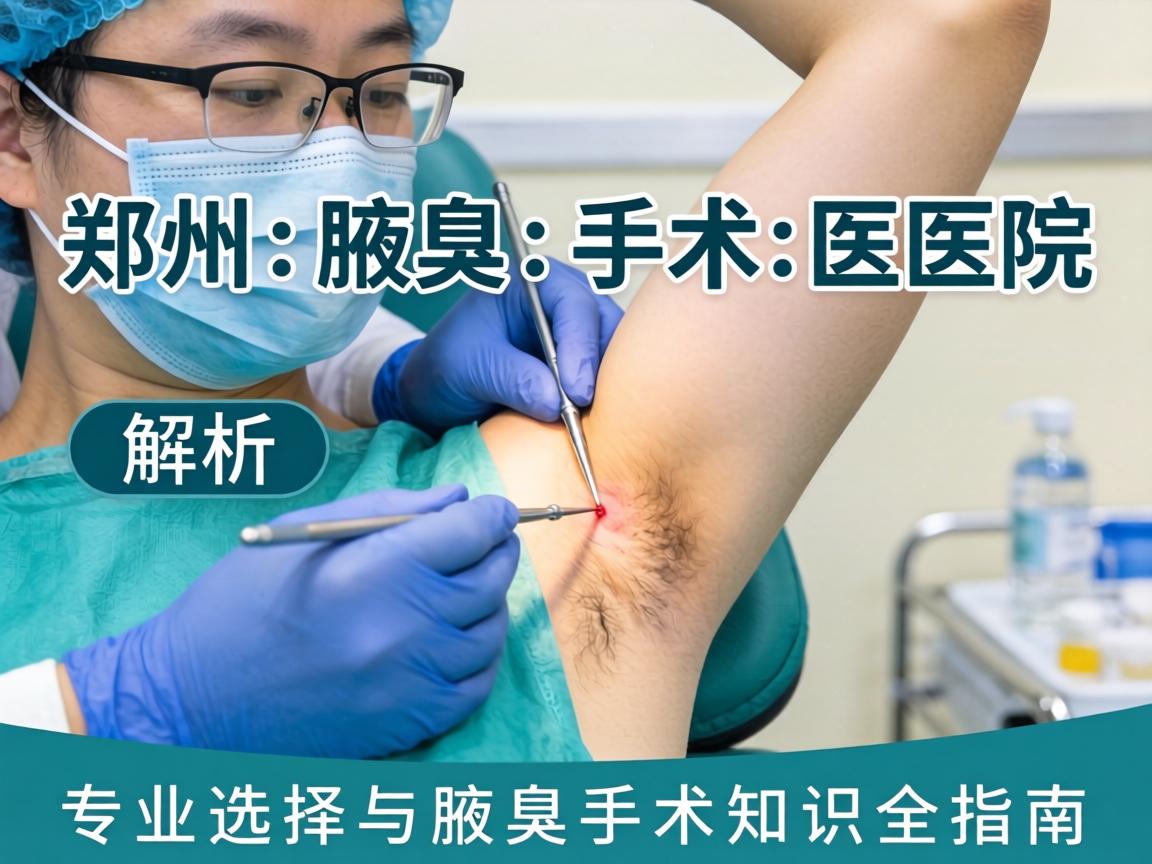 郑州腋臭手术医院解析，专业选择与腋臭手术知识全指南