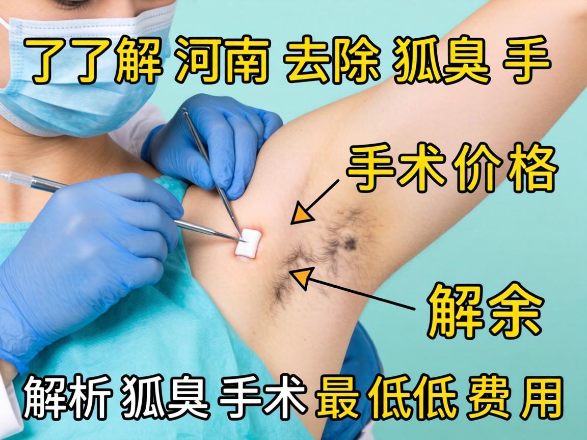 了解河南去除狐臭手术价格 解析狐臭手术最低费用