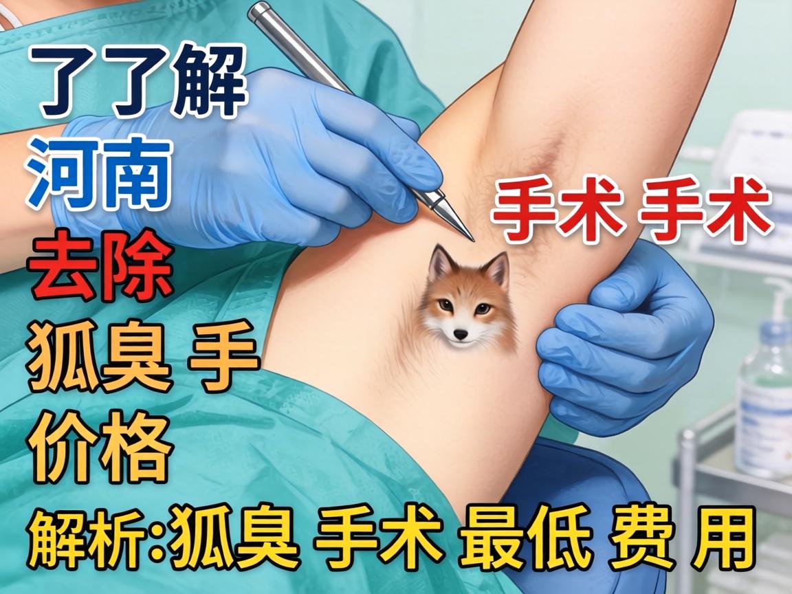 了解河南去除狐臭手术价格 解析狐臭手术最低费用