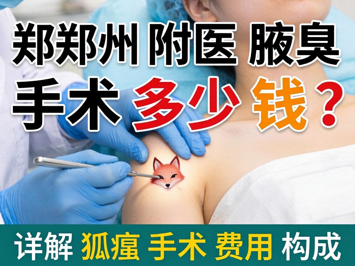 郑州附医腋臭手术多少钱？详解狐臭手术费用构成
