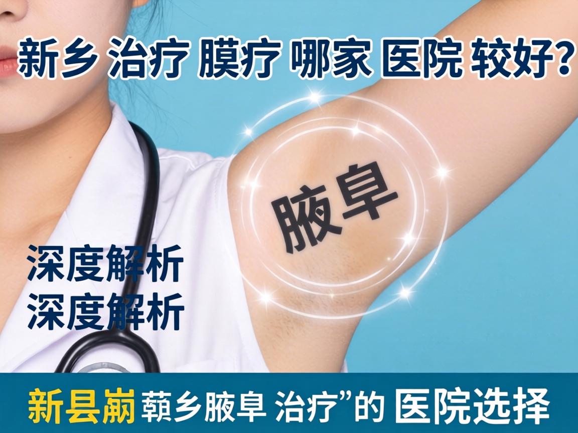 新乡治疗腋臭哪家医院较好？深度解析新乡腋臭治疗的医院选择