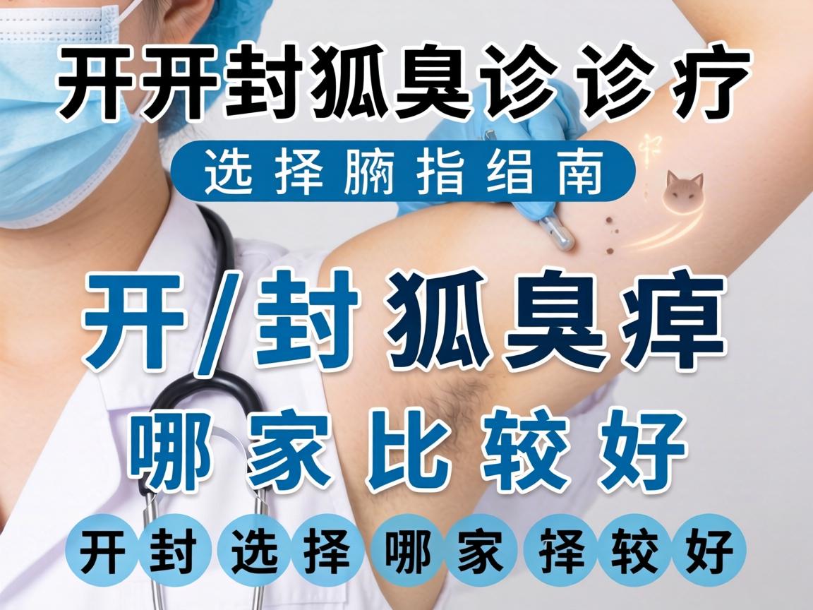 开封狐臭诊疗选择指南,详解开封狐臭哪家比较好 开封狐臭诊疗选择指南,详解开封狐臭哪家比较好