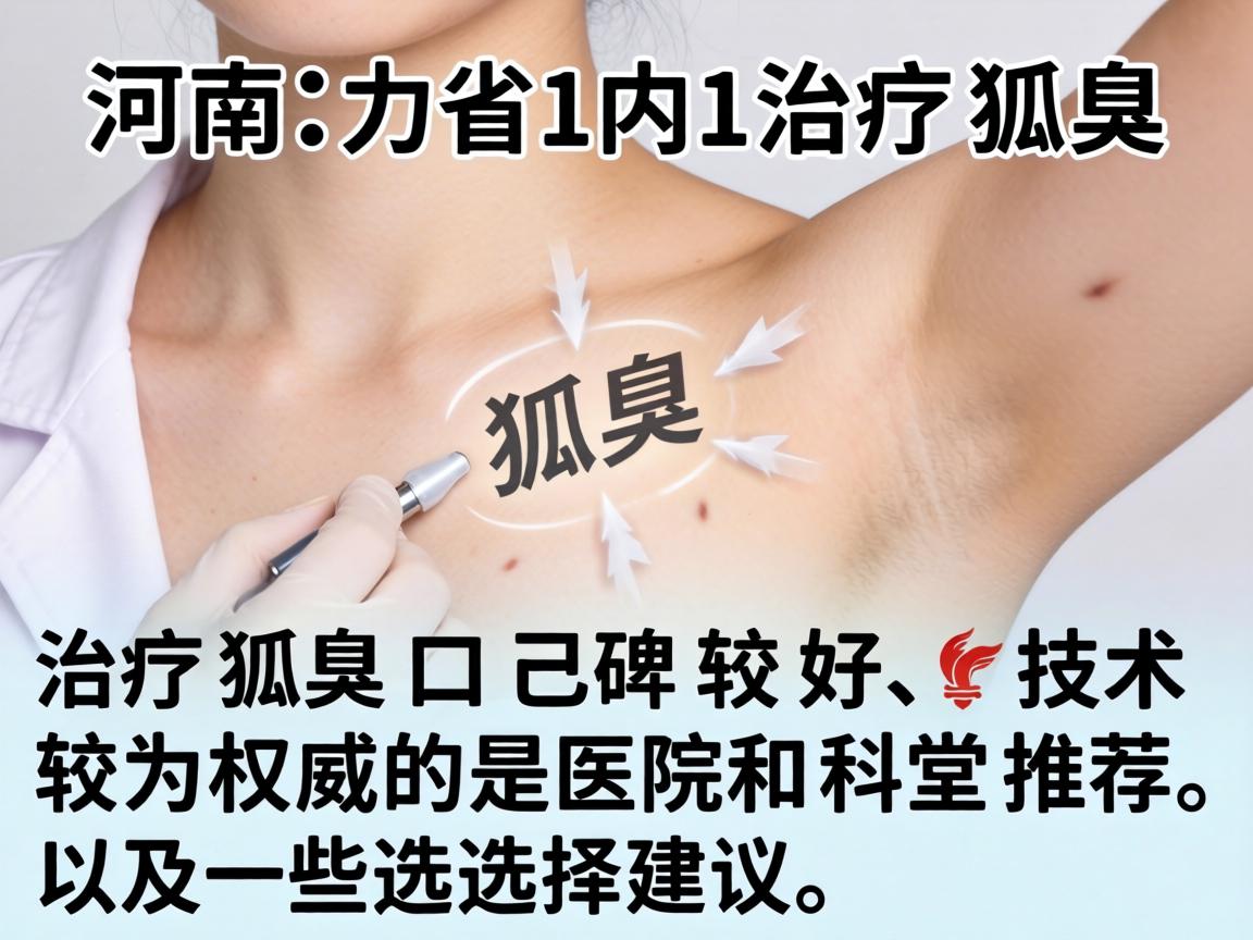 以下是河南省内治疗狐臭口碑较好、技术较为权威的医院和科室推荐,以及一些选择建议 以下是河南省内治疗狐臭口碑较好、技术较为权威的医院和科室推荐,以及一些选择建议