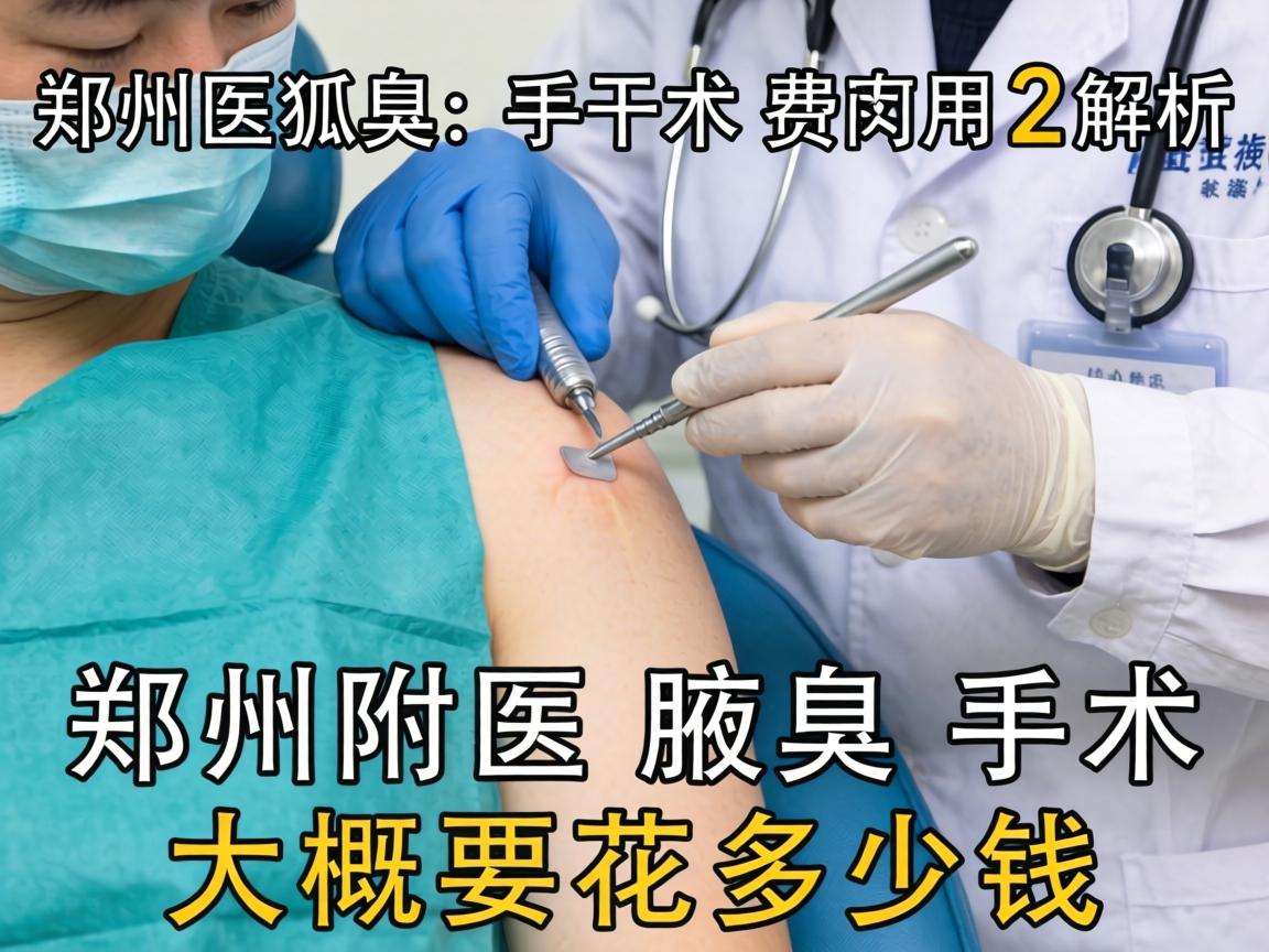 郑州狐臭手术费用解析，郑州附医腋臭手术大概要花多少钱