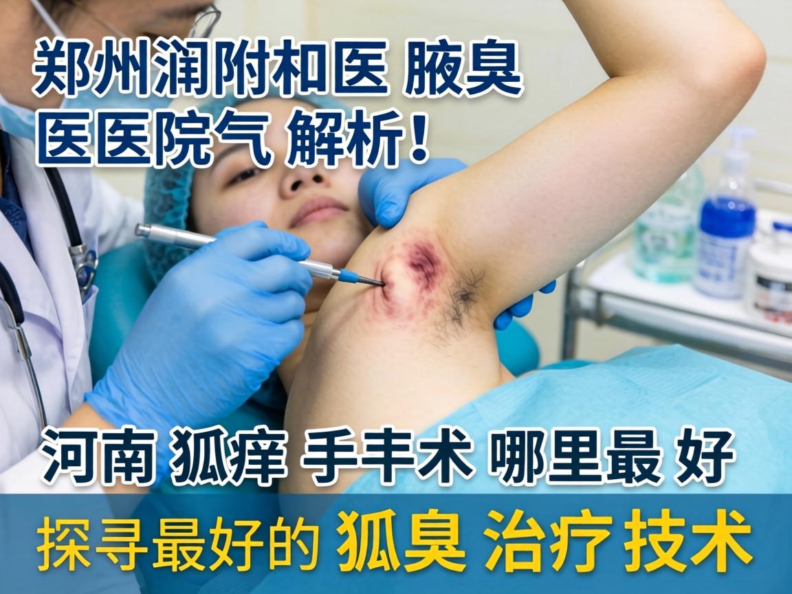 郑州附医腋臭医院解析，河南狐臭手术哪里最好，探寻最好的狐臭治疗技术
