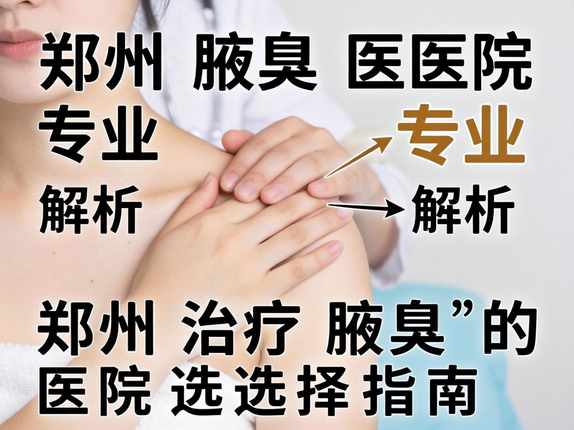 郑州腋臭医院专业解析,郑州治疗腋臭的医院选择指南 郑州腋臭医院专业解析,郑州治疗腋臭的医院选择指南