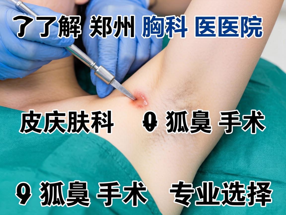 了解郑州胸科医院皮肤科狐臭手术,解析狐臭手术的专业选择 了解郑州胸科医院皮肤科狐臭手术,解析狐臭手术的专业选择