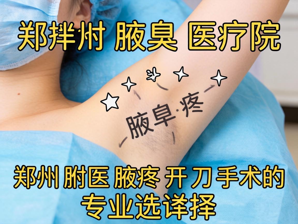 郑州腋臭医院详解，郑州附医腋臭开刀手术的专业选择