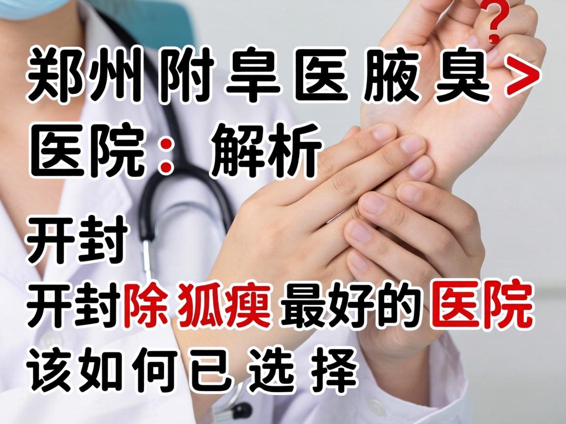 郑州附医腋臭医院解析,开封除狐臭最好的医院该如何选择? 郑州附医腋臭医院解析,开封除狐臭最好的医院该如何选择?