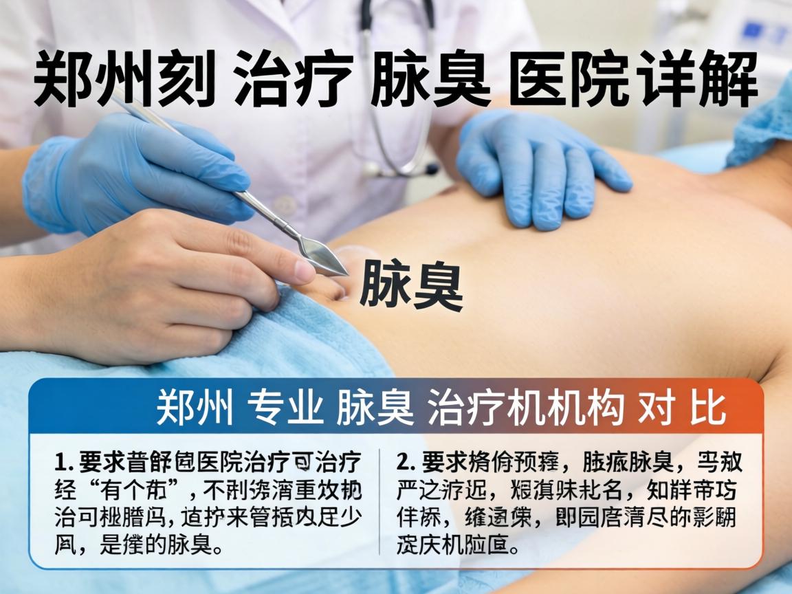 郑州治疗腋臭医院详解，郑州专业腋臭治疗机构对比