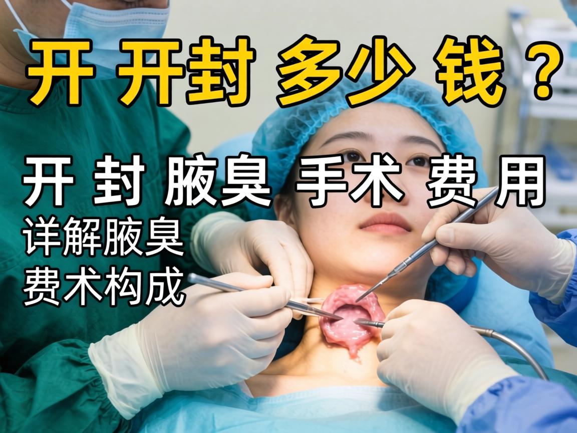 开封腋臭手术多少钱？详解开封腋臭手术费用构成