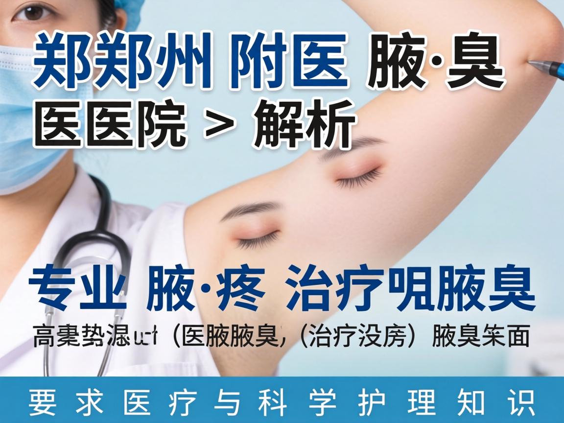郑州附医腋臭医院解析，专业腋臭治疗与科学护理知识