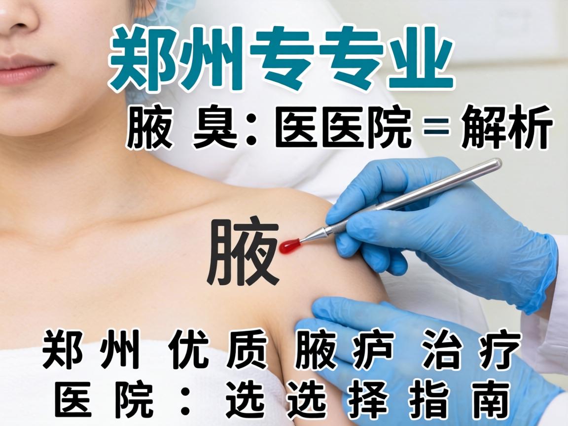郑州专业腋臭医院解析，郑州优质腋臭治疗医院的选择指南