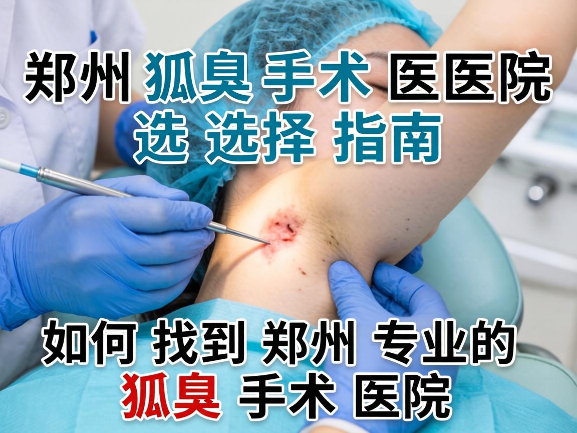 郑州狐臭手术医院选择指南，如何找到郑州专业的狐臭手术医院