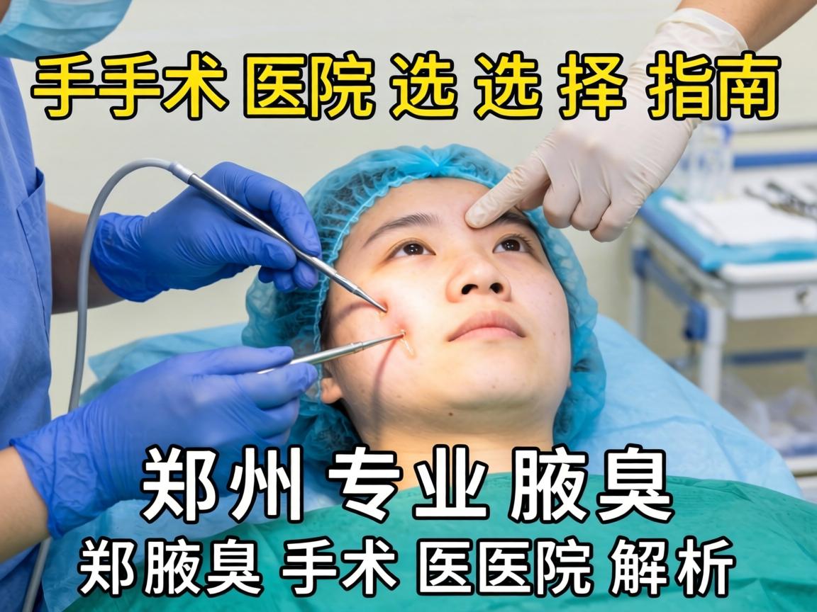 郑州腋臭手术医院选择指南，郑州专业腋臭手术医院解析