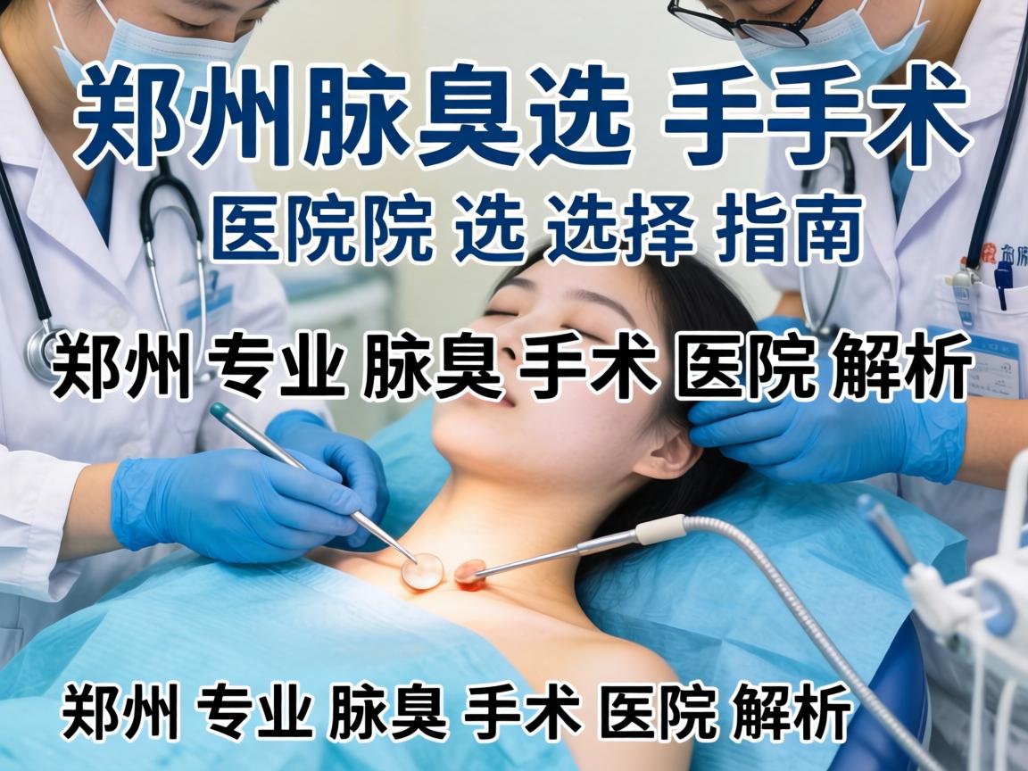 郑州腋臭手术医院选择指南，郑州专业腋臭手术医院解析