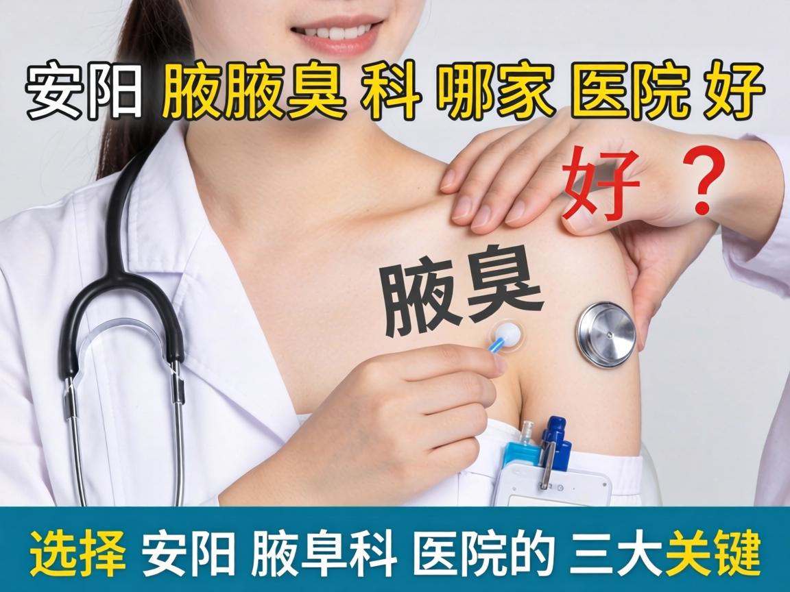 安阳腋臭科哪家医院好？选择安阳腋臭科医院的三大关键