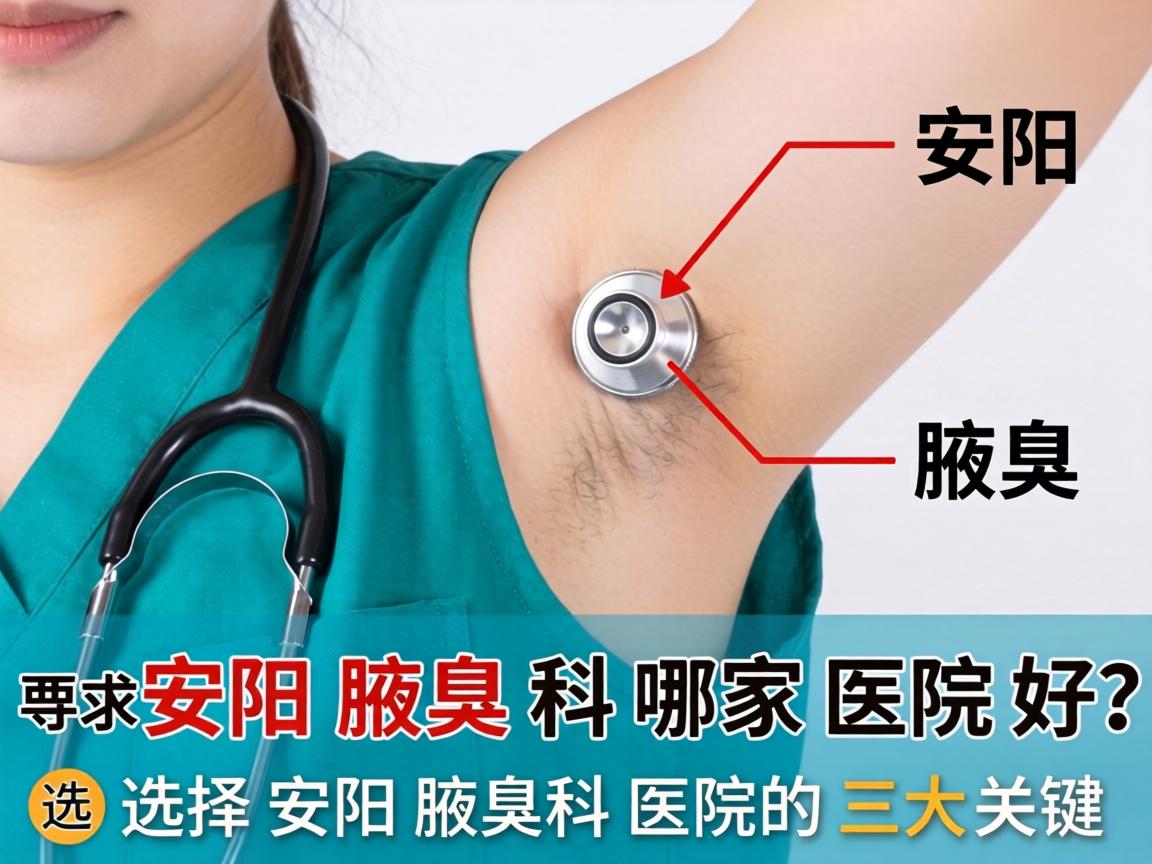 安阳腋臭科哪家医院好？选择安阳腋臭科医院的三大关键