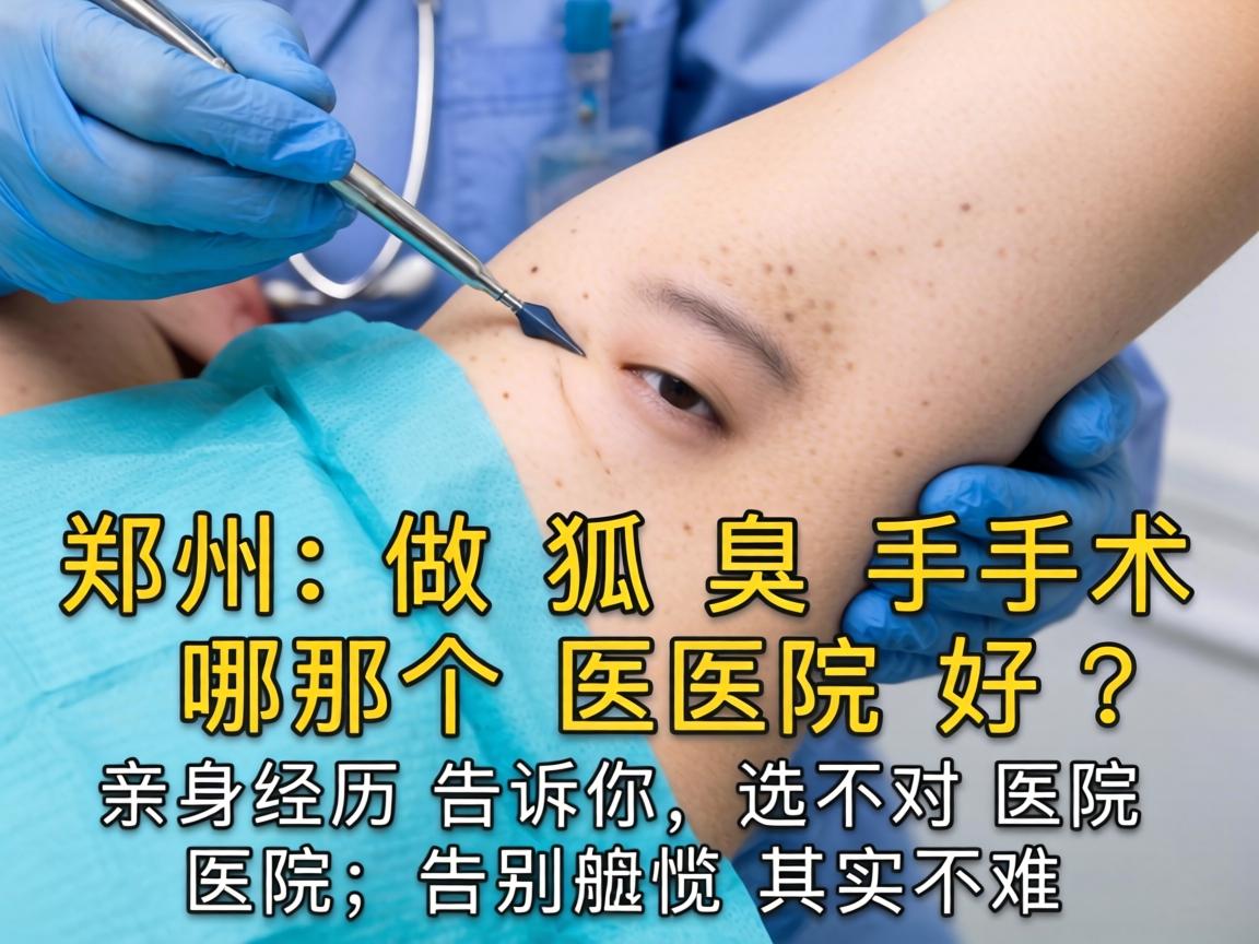 郑州做狐臭手术哪个医院好？亲身经历告诉你，选对医院，告别尴尬其实不难