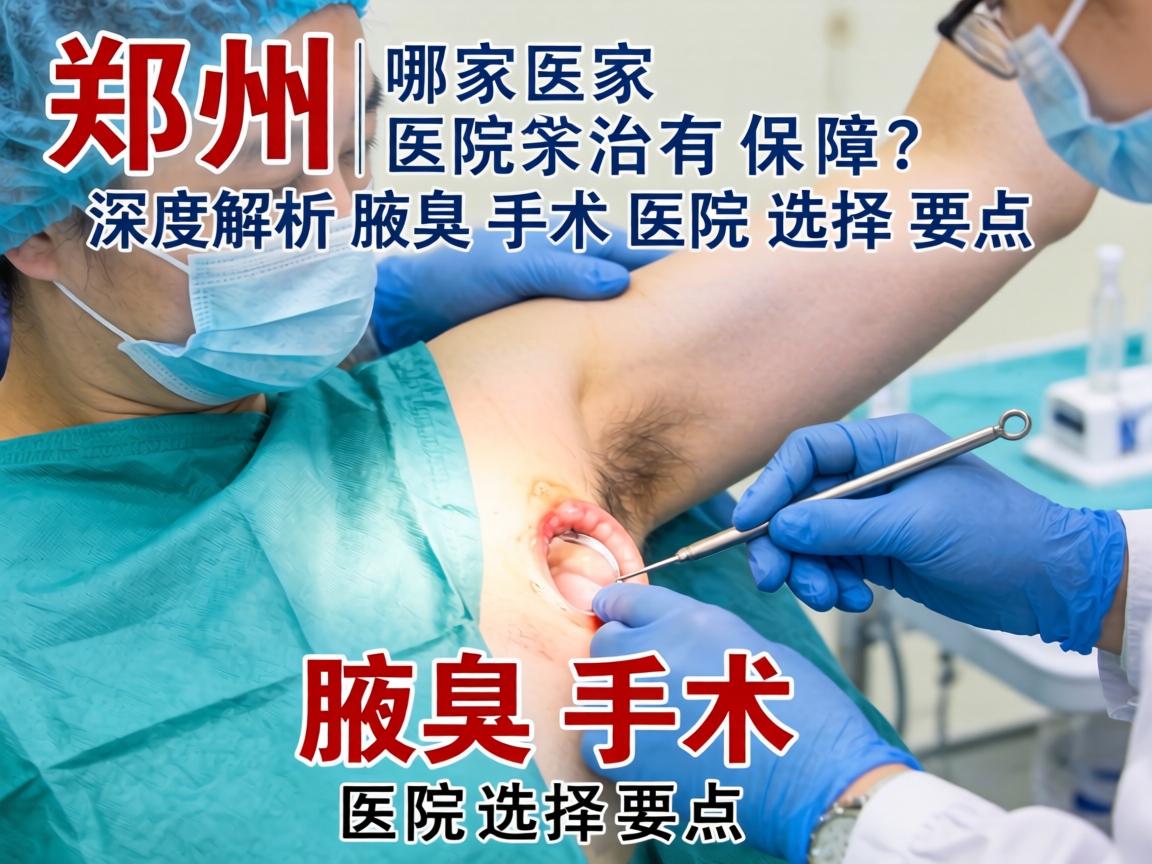 郑州腋臭手术哪家医院治有保障？深度解析腋臭手术医院选择要点