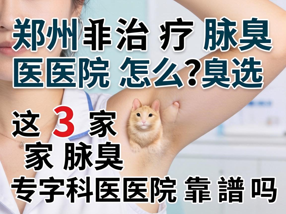 郑州治疗腋臭医院怎么选？这3家腋臭专科医院靠谱吗？