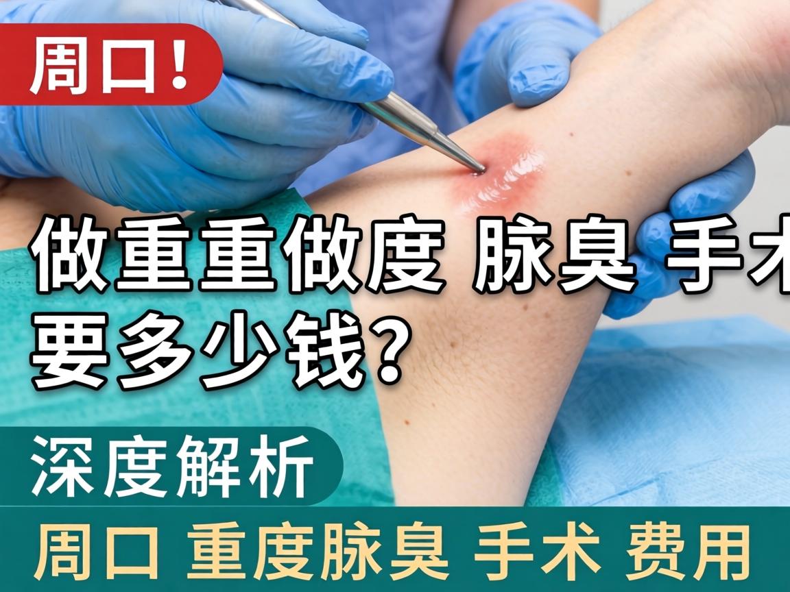 在周口做重度腋臭手术要多少钱？深度解析周口重度腋臭手术费用