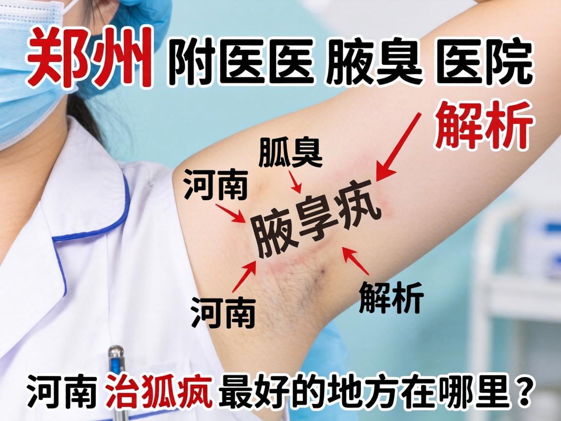 郑州附医腋臭医院解析，河南治狐臭最好的地方在哪里？