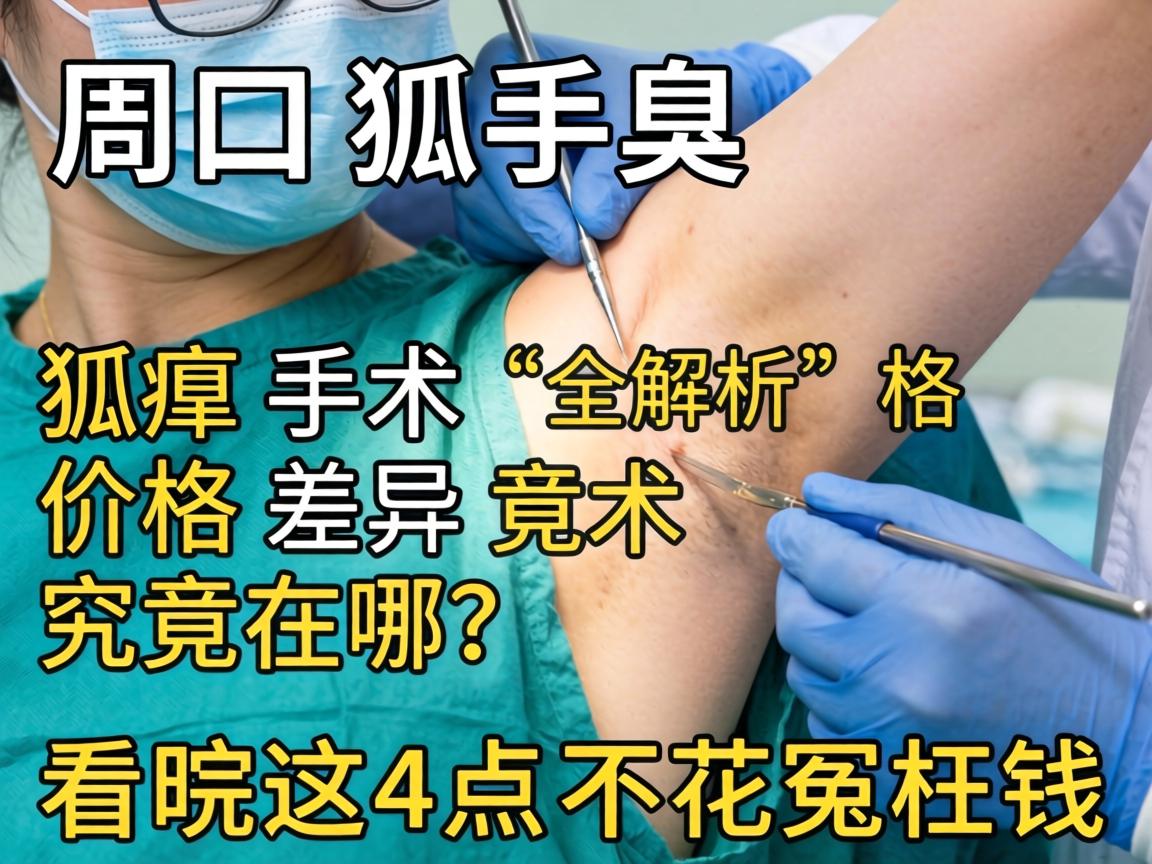 周口狐臭手术价格全解析，狐臭手术价格差异究竟在哪？看完这4点不花冤枉钱
