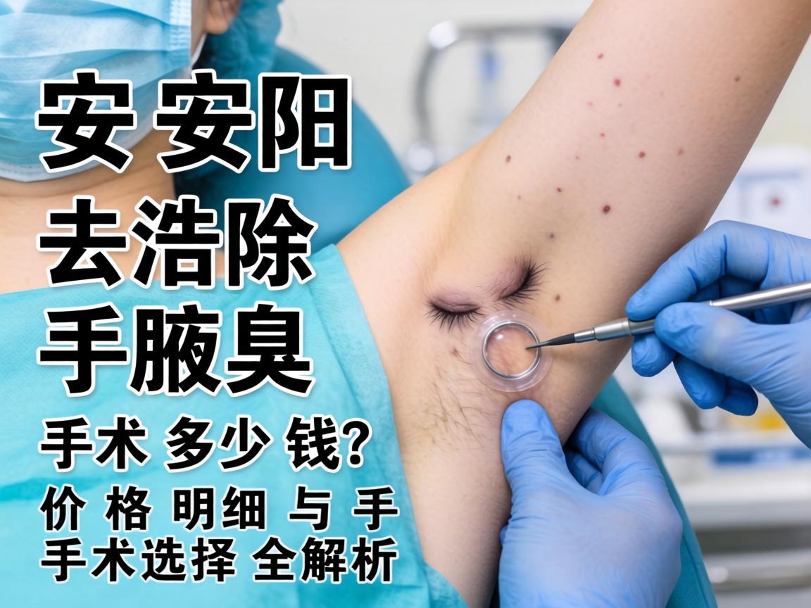 安阳去除腋臭手术多少钱?价格明细与手术选择全解析 安阳去除腋臭手术多少钱?价格明细与手术选择全解析