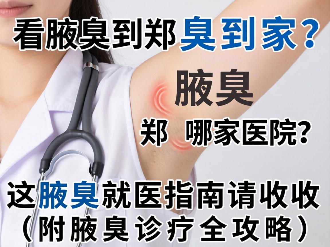 看腋臭到郑州哪家医院？这份腋臭就医指南请收好（附腋臭诊疗全攻略）