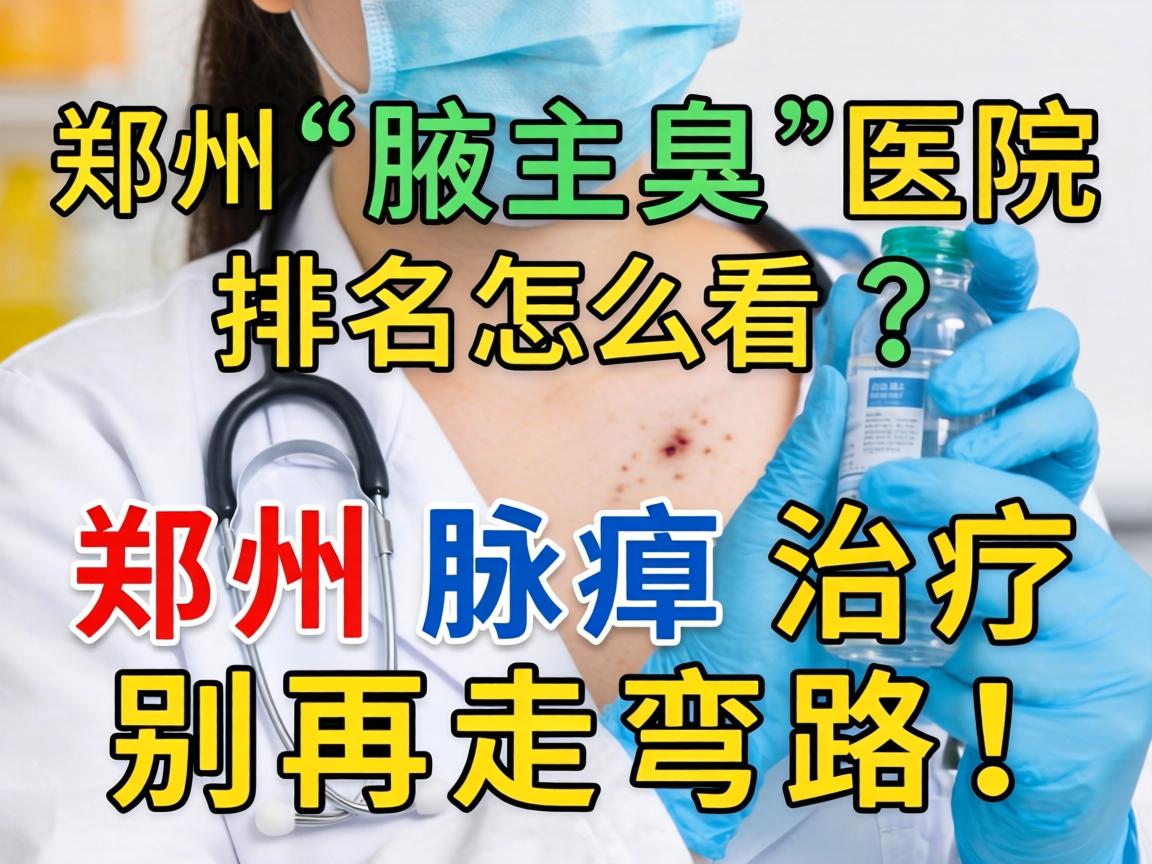 郑州腋臭医院排名怎么看？郑州腋臭治疗别再走弯路！