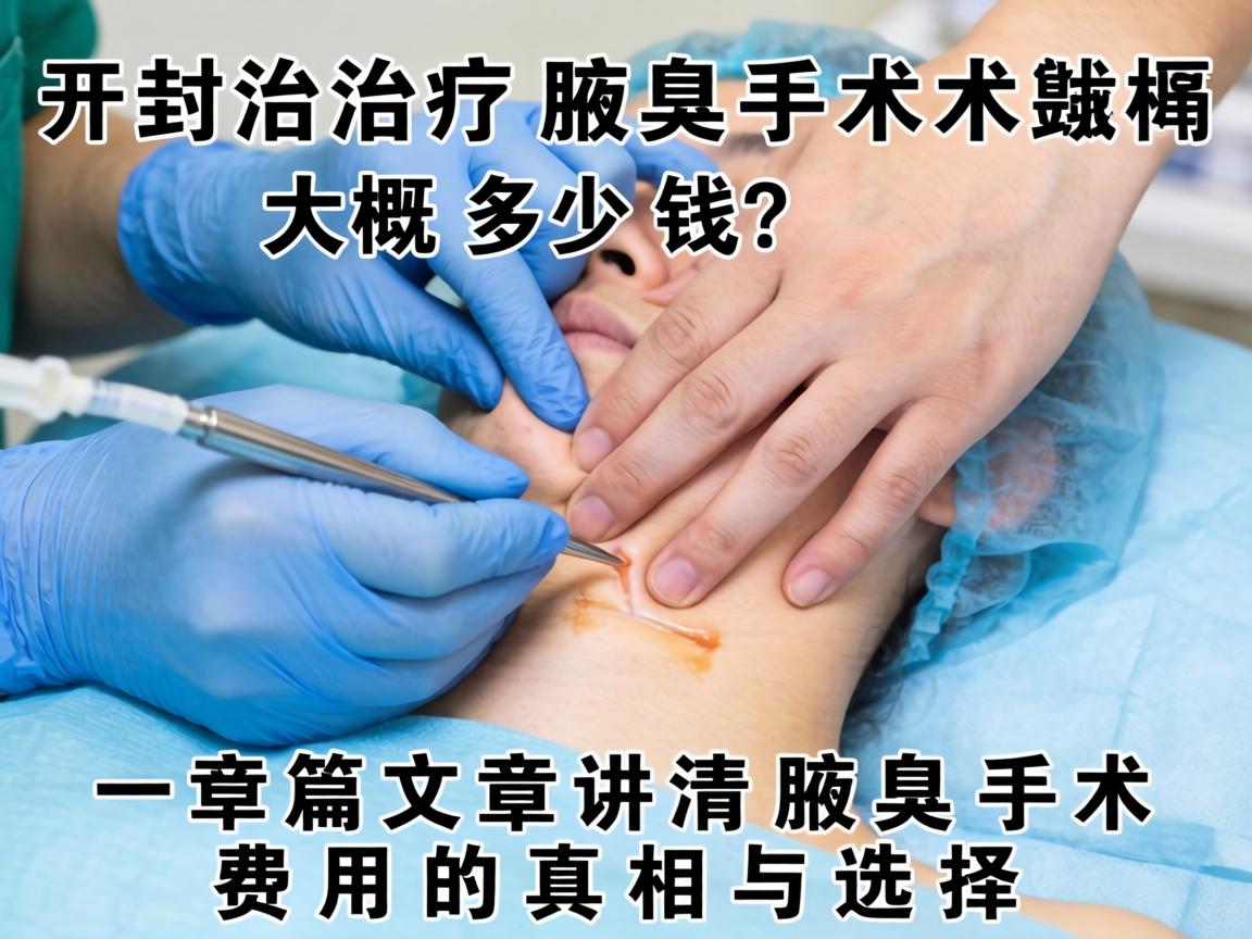 开封治疗腋臭手术大概多少钱？一篇文章讲清腋臭手术费用的真相与选择