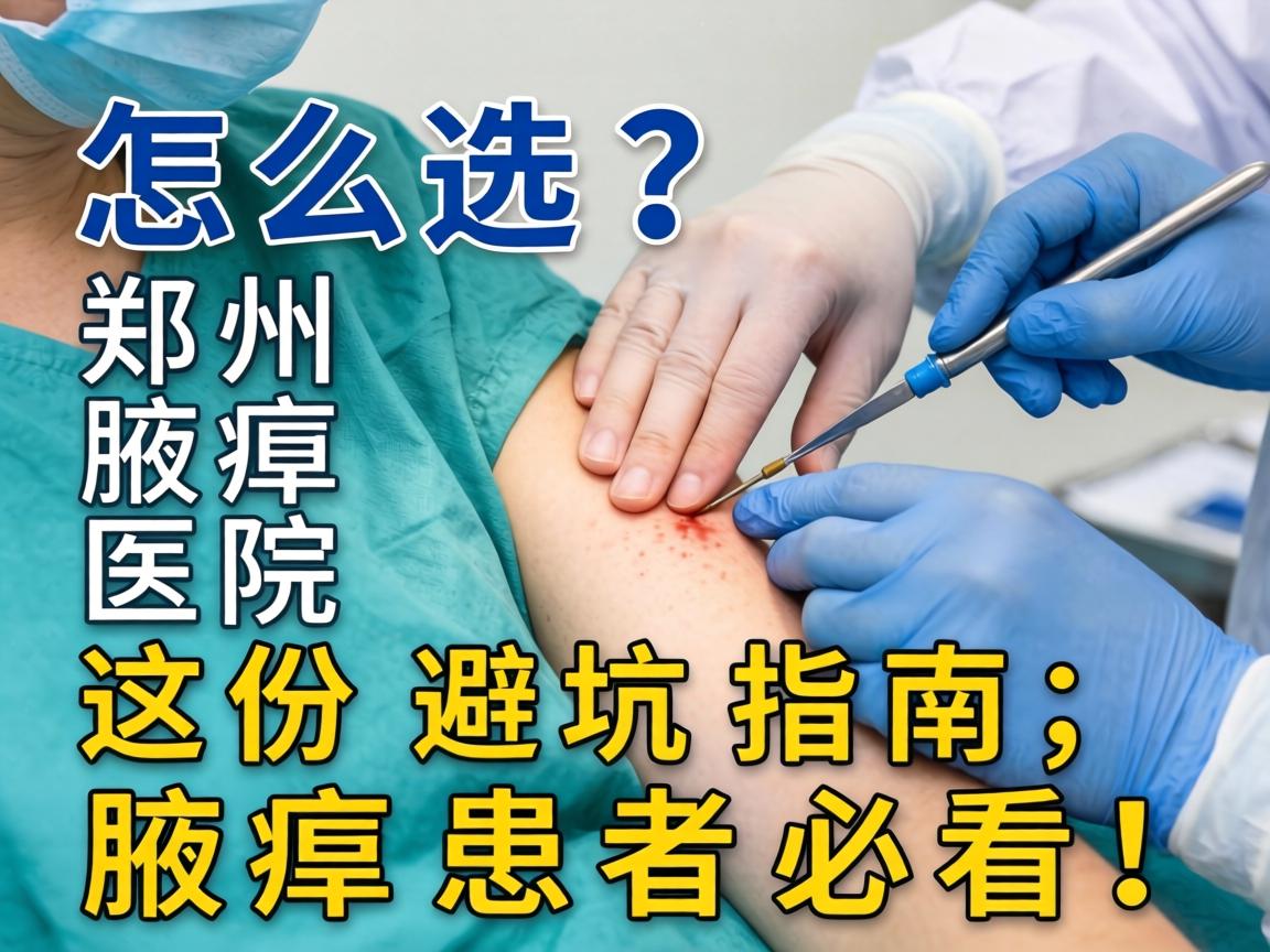 腋臭手术怎么选？郑州腋臭医院这份避坑指南，腋臭患者必看！
