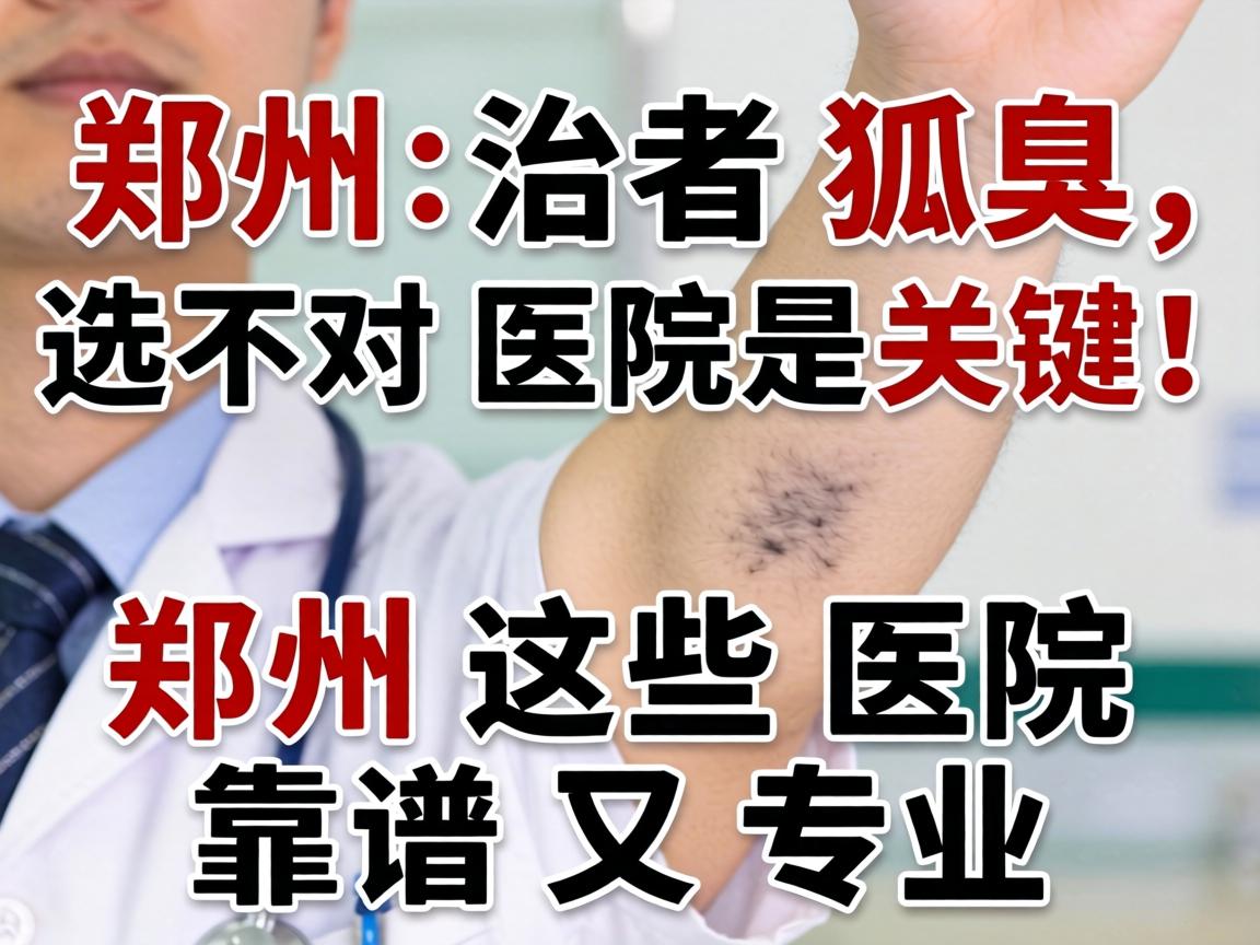 郑州治狐臭，选对医院是关键！郑州这些医院靠谱又专业