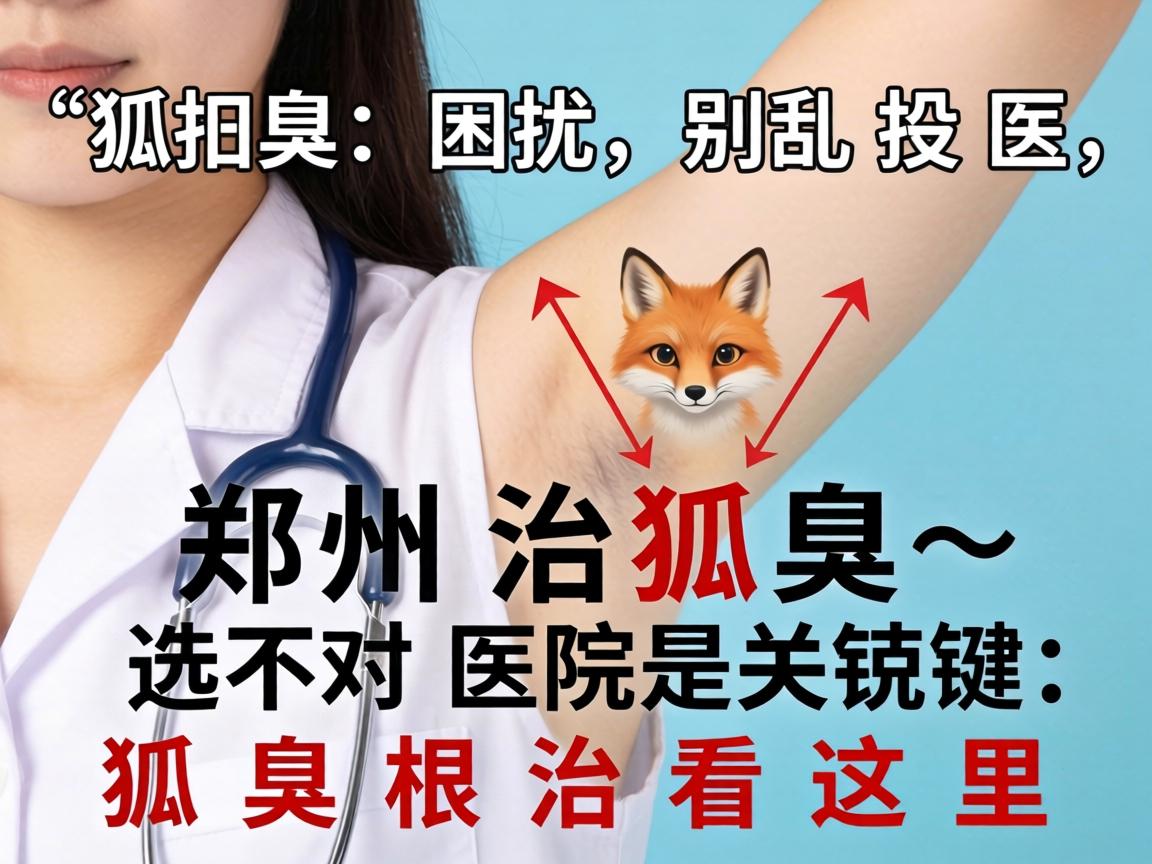 狐臭困扰别乱投医，郑州治狐臭，选对医院是关键，狐臭根治看这里