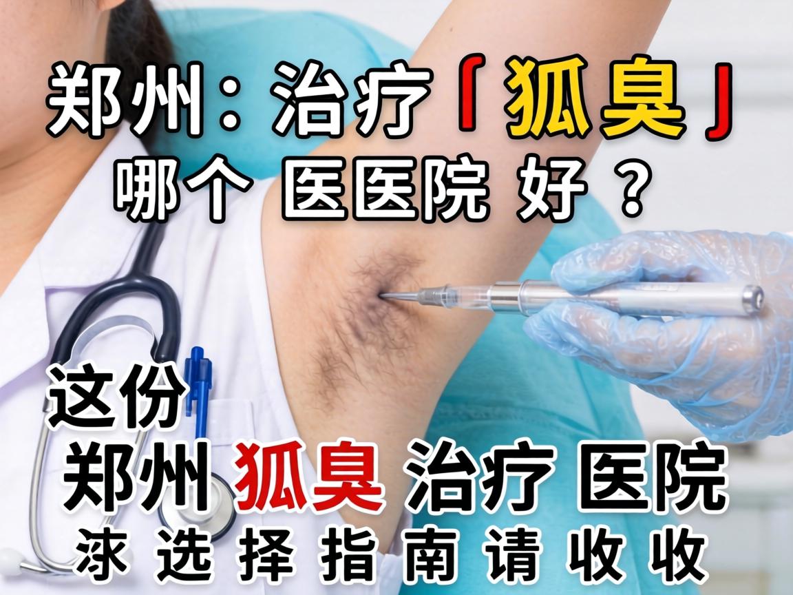郑州治疗狐臭哪个医院好?这份郑州狐臭治疗医院选择指南请收好 郑州治疗狐臭哪个医院好?这份郑州狐臭治疗医院选择指南请收好