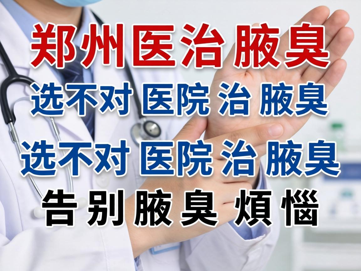 郑州治腋臭,选对医院治腋臭,告别腋臭烦恼 郑州治腋臭,选对医院治腋臭,告别腋臭烦恼