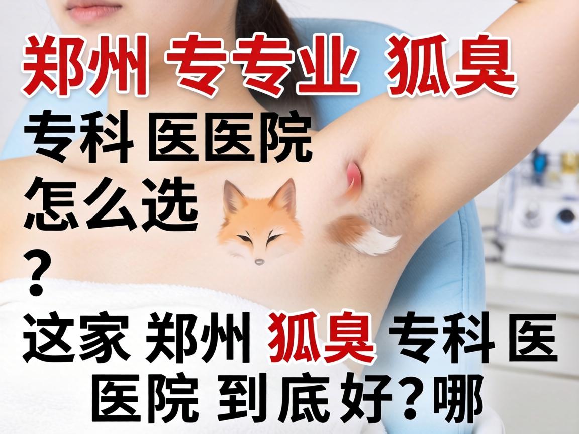 郑州专业狐臭专科医院怎么选？这家郑州狐臭专科医院到底好在哪？