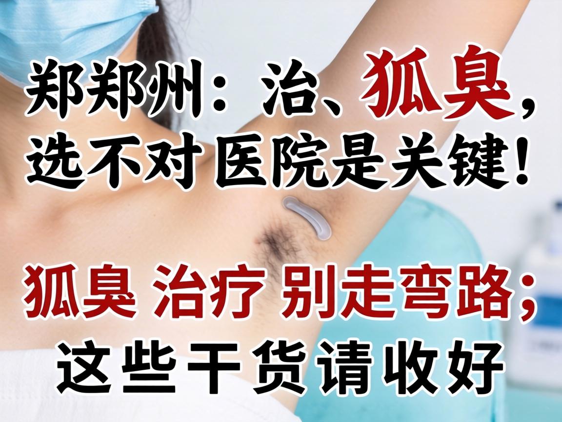郑州治狐臭,选对医院是关键!狐臭治疗别走弯路,这些干货请收好 郑州治狐臭,选对医院是关键!狐臭治疗别走弯路,这些干货请收好