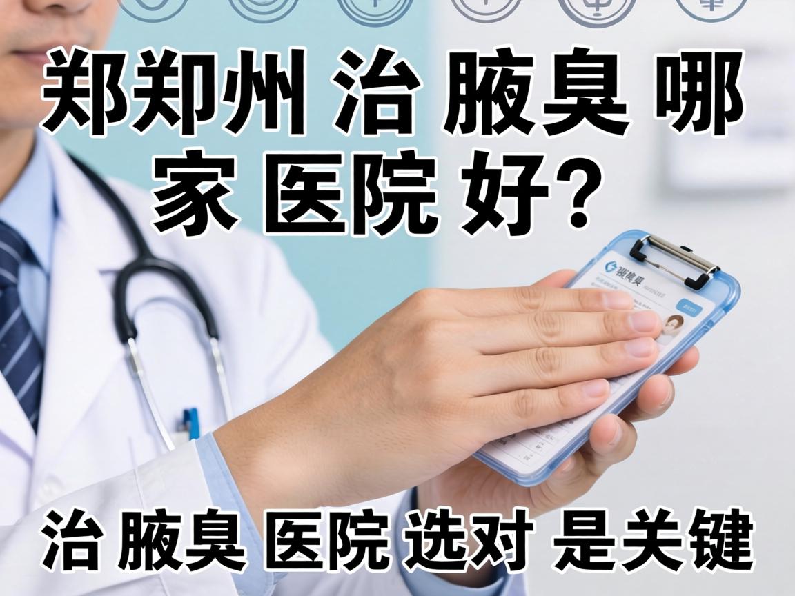 郑州治腋臭哪家医院好？治腋臭医院选对是关键