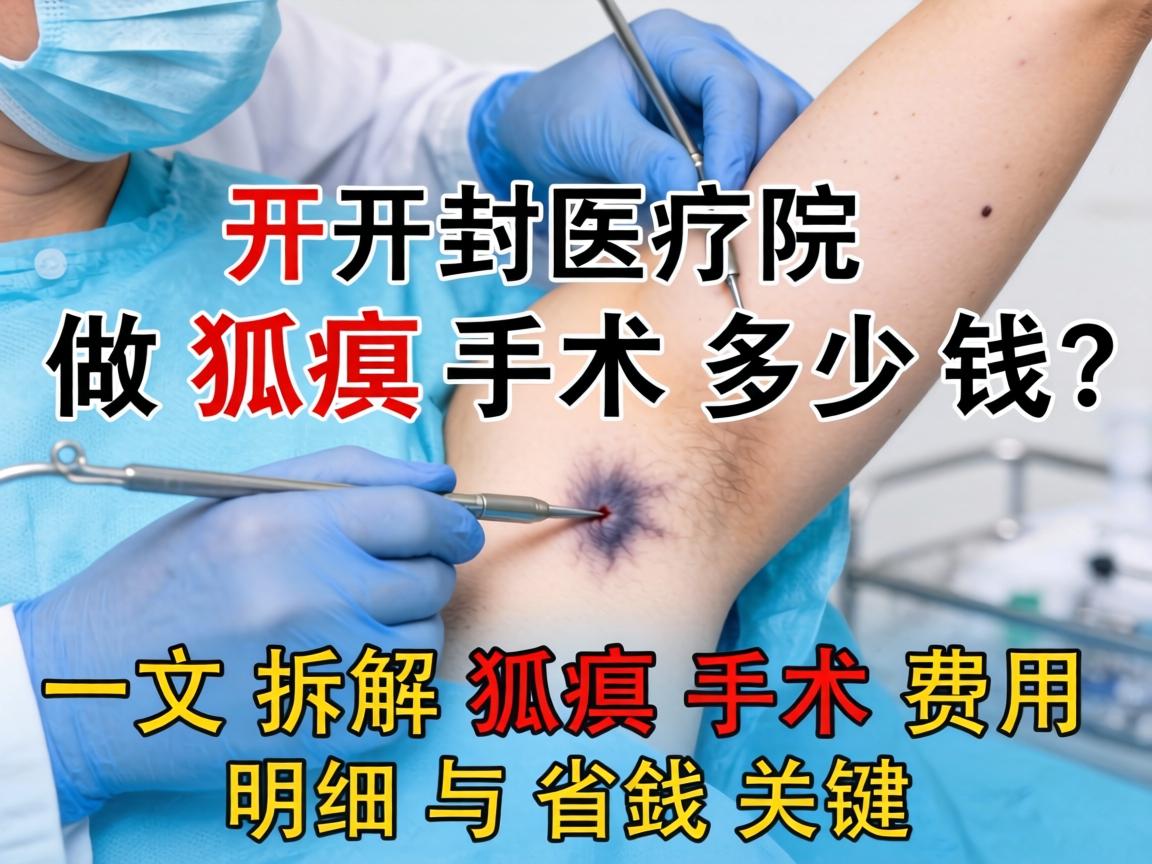 开封医院做狐臭手术多少钱？一文拆解狐臭手术费用明细与省钱关键