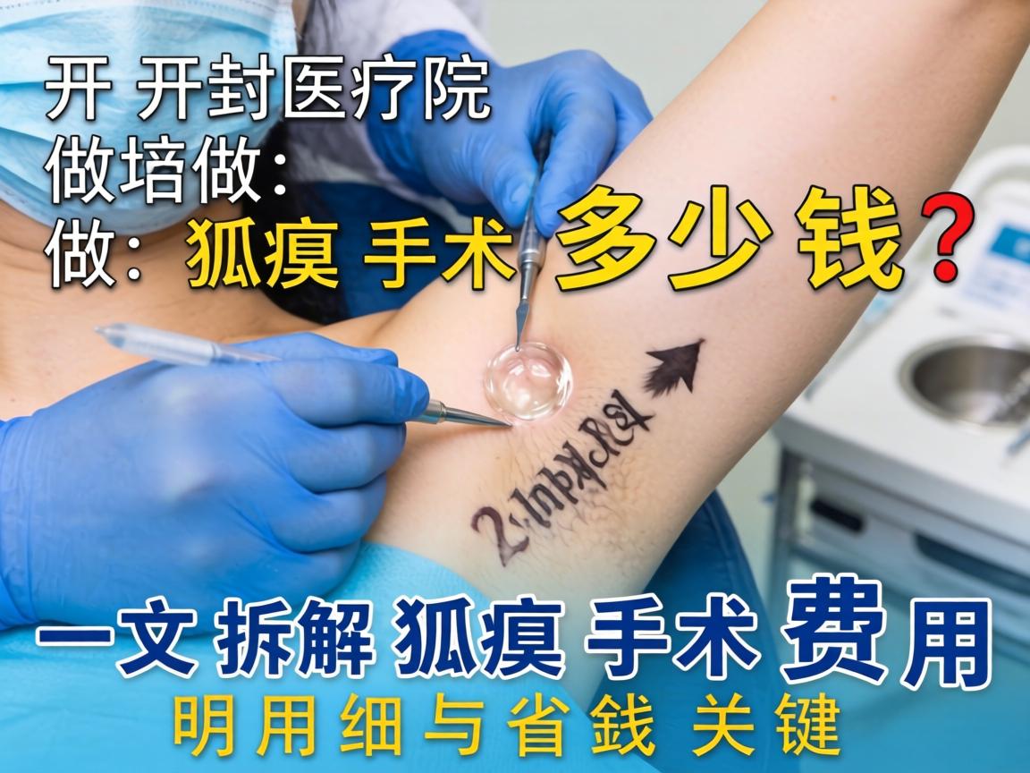 开封医院做狐臭手术多少钱？一文拆解狐臭手术费用明细与省钱关键
