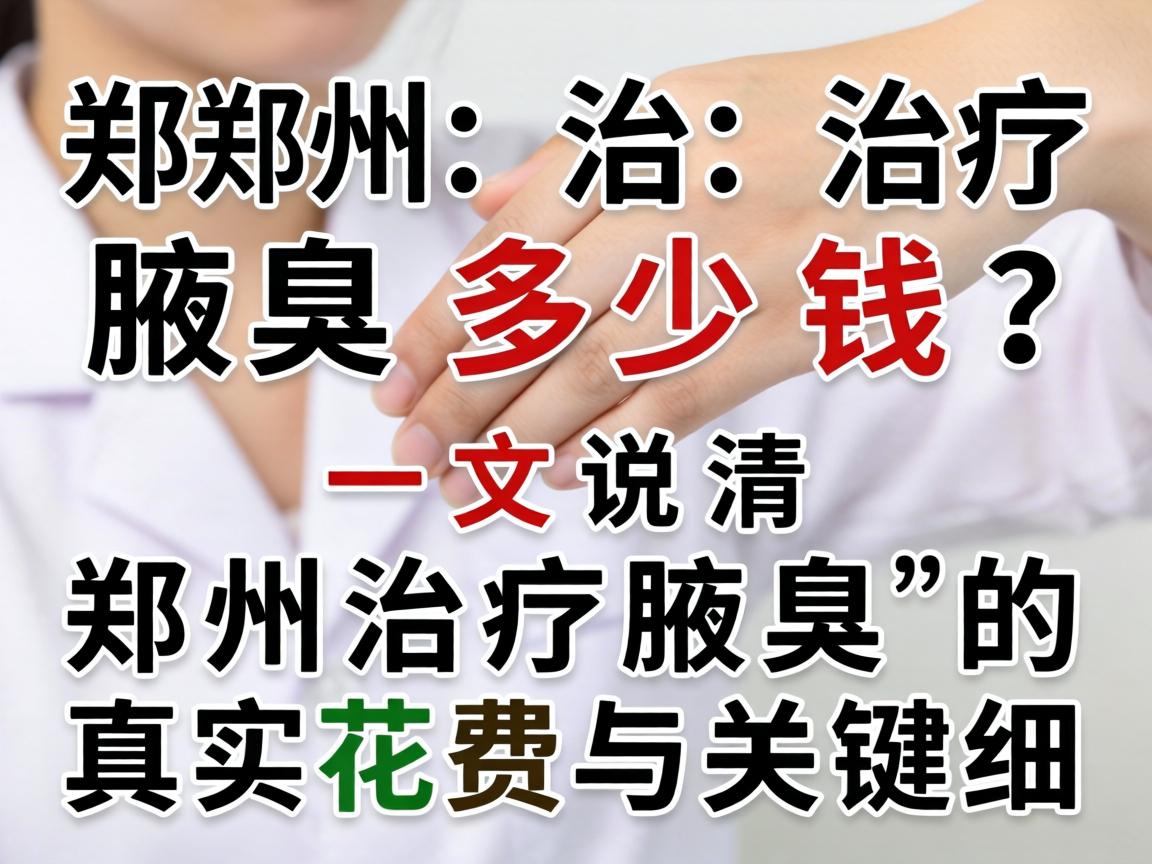 郑州治疗腋臭多少钱？一文说清郑州治疗腋臭的真实花费与关键细节