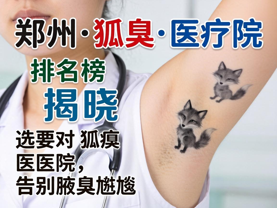 郑州狐臭医院排名榜揭晓，选对狐臭医院，告别腋臭尴尬