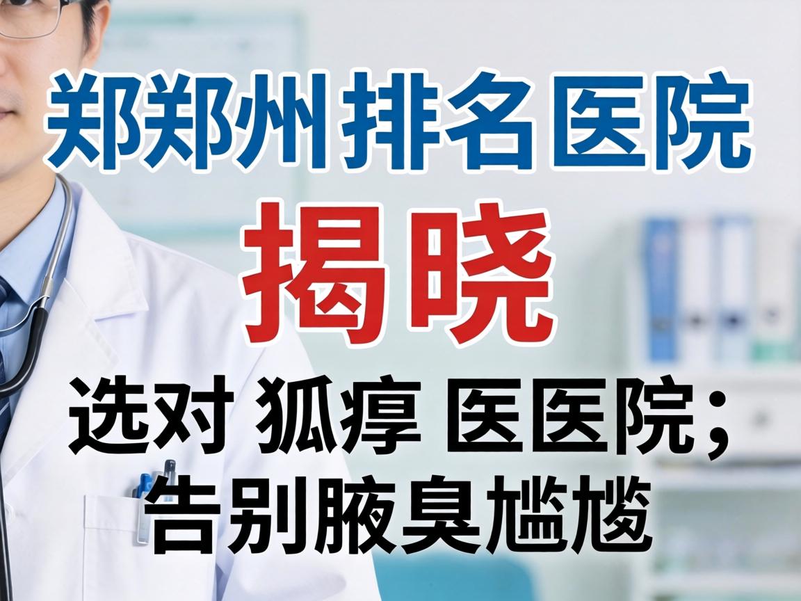 郑州狐臭医院排名榜揭晓，选对狐臭医院，告别腋臭尴尬