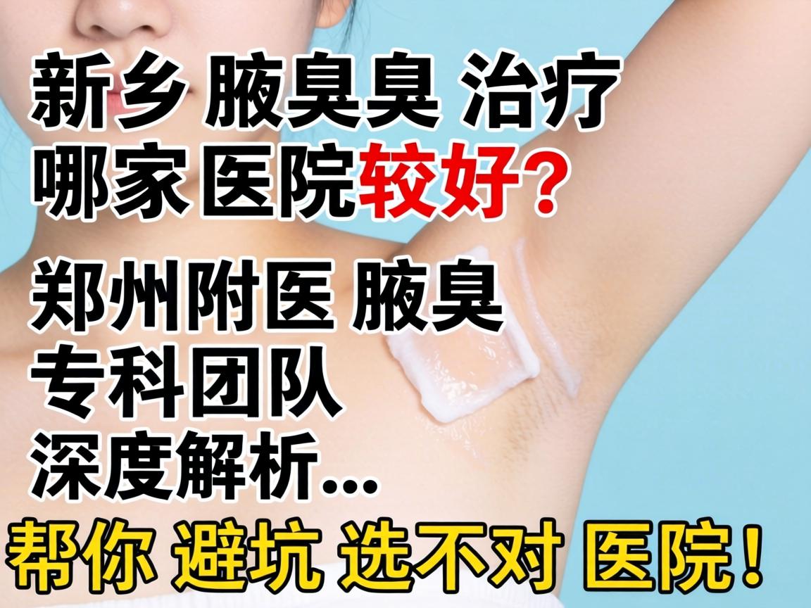 新乡腋臭治疗哪家医院较好？郑州附医腋臭专科团队深度解析，帮你避坑选对医院！