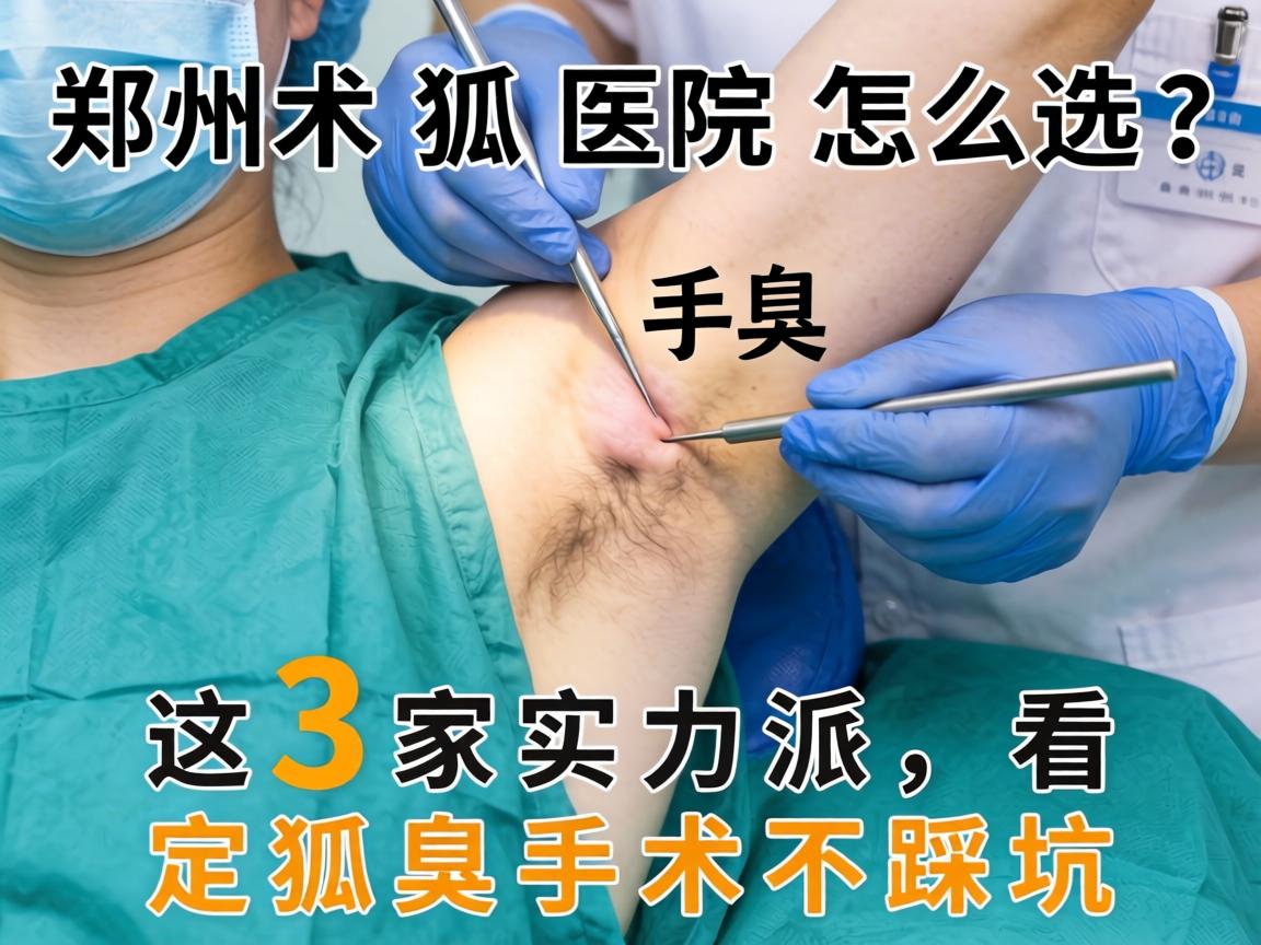 郑州狐臭手术医院怎么选？这3家实力派，看完狐臭手术不踩坑