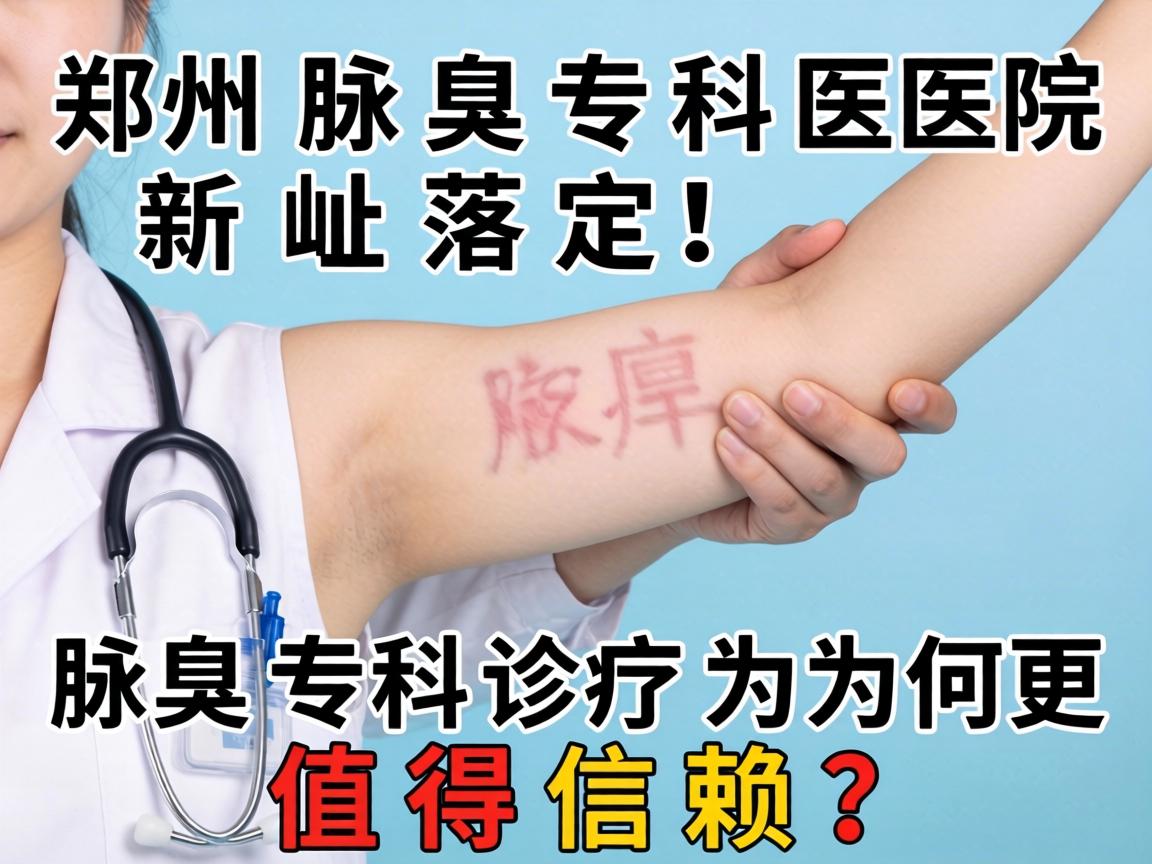 郑州腋臭专科医院新址落定！腋臭专科诊疗为何更值得信赖？