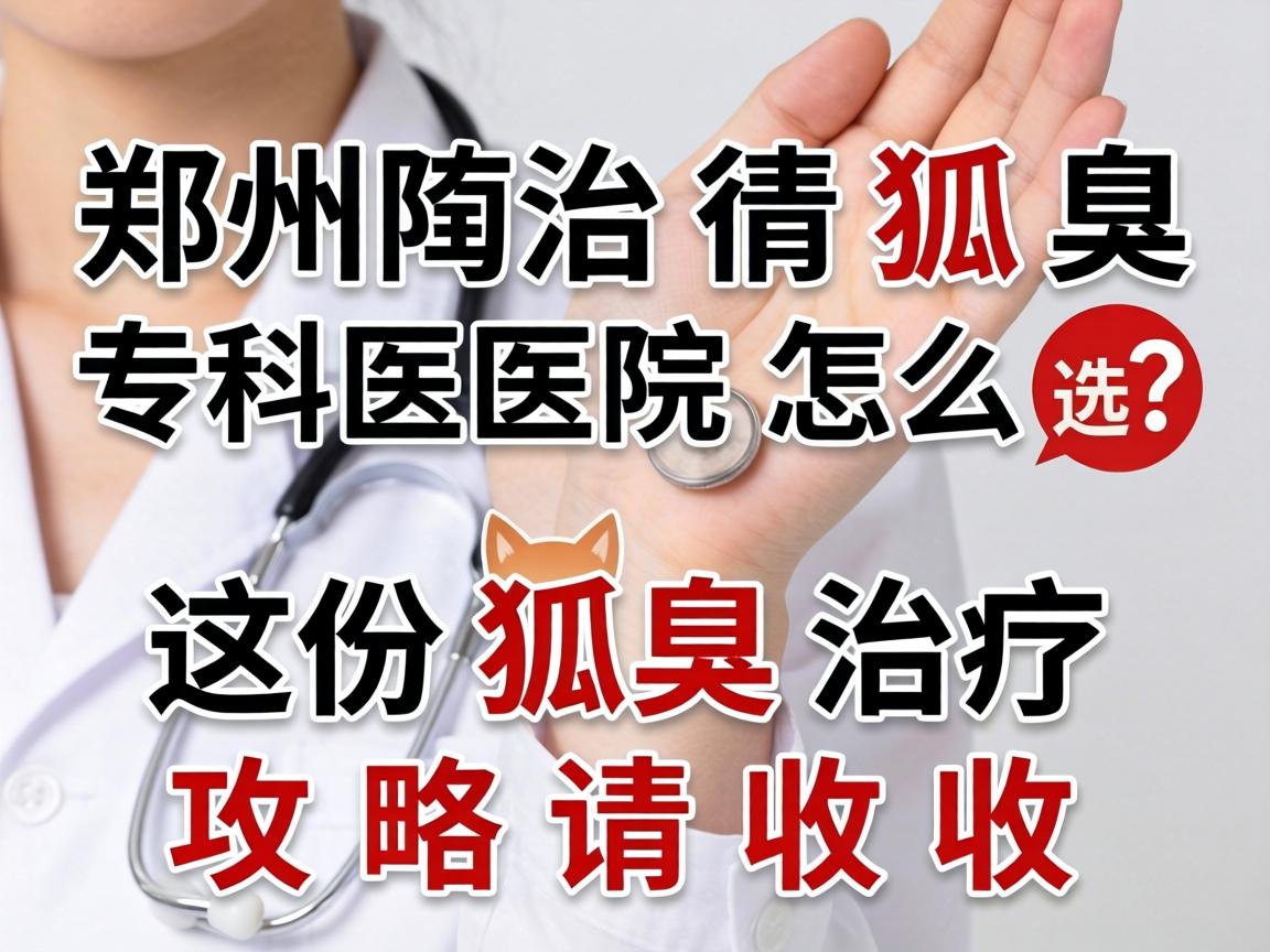 郑州治狐臭,专科医院怎么选?这份狐臭治疗攻略请收好 郑州治狐臭,专科医院怎么选?这份狐臭治疗攻略请收好